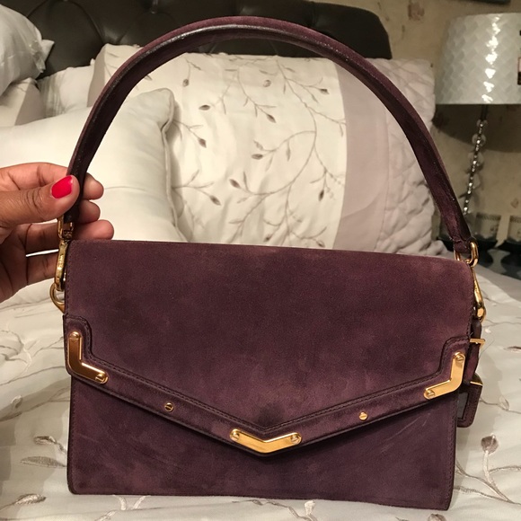 Prada Handbags - Vintage Purple Suede Prada Purse